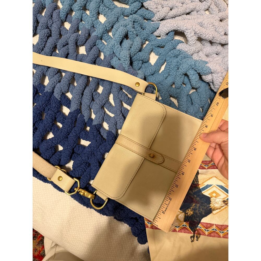 Crossbow leather bone hand bag crossbody bag hip pouch western minimalist purse - Picture 12 of 14
